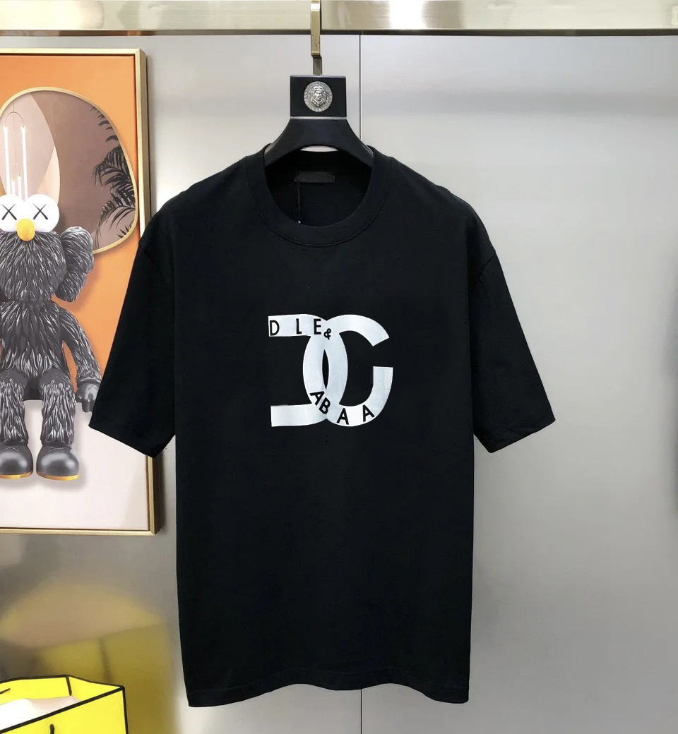 Summer fashion and casual new T-shirt brand clothing: pure cotton round-neck short-sleeved men's casual T-shirts and women's T-shirts s-5xl