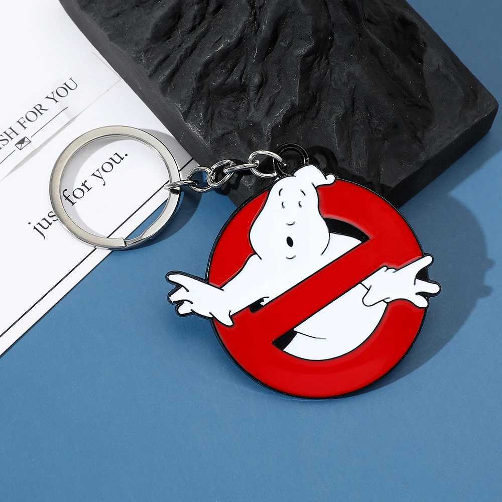 Ghostbusters Keychain Red Ghostbusters death squads Keyring With Red For Women Men Jewelry Keychain XJ250602