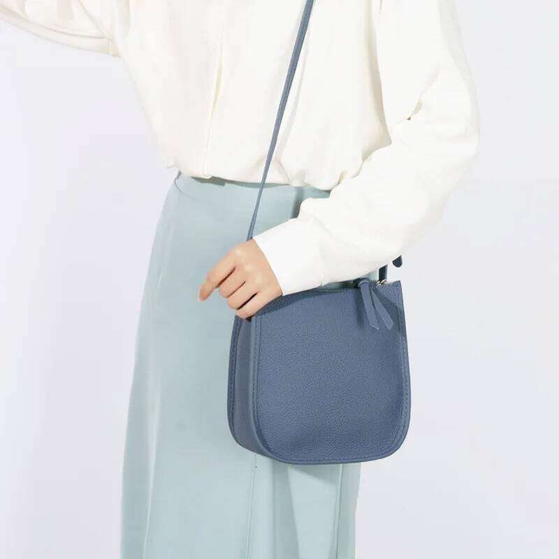 Women's Designer Handbag Leather Shoulder Fashion 2022 Square First Layer Cowhide Messenger Bag Small