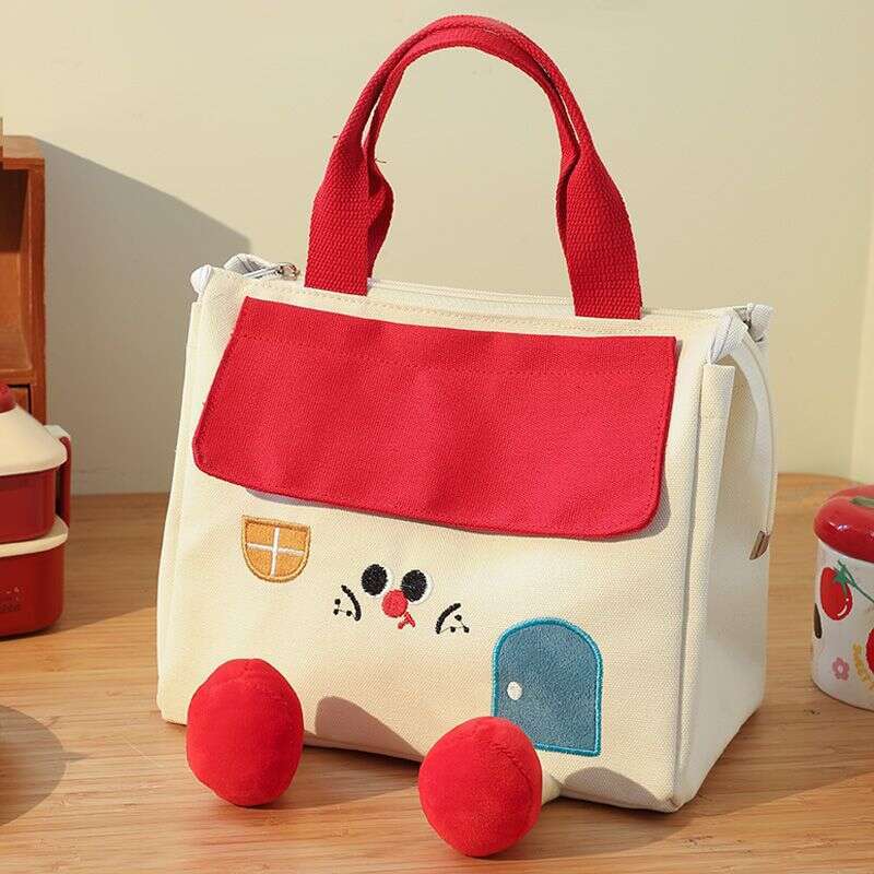 Thickened Handheld Box with Aluminum Foil, Small House Bento for Office Workers, Large Lunch Container, Portable High-Value Insulated Bag