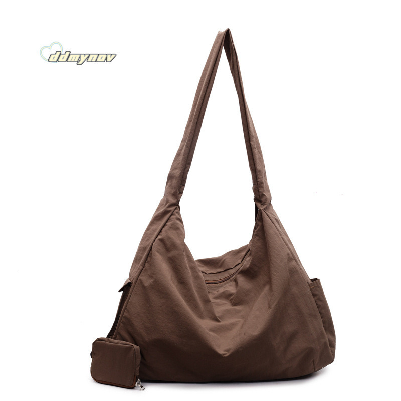 Women's Crossbody 2025 New Simple Large Capacity Lazy Style Shoulder Korean Version Tote Bag ddmynov