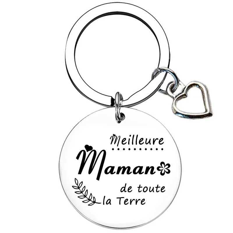 French Mama Bear Gifts for Mom Gifts for Her Moms Birthday Gifts for Women Wife. Keychain for mother. XJ250602