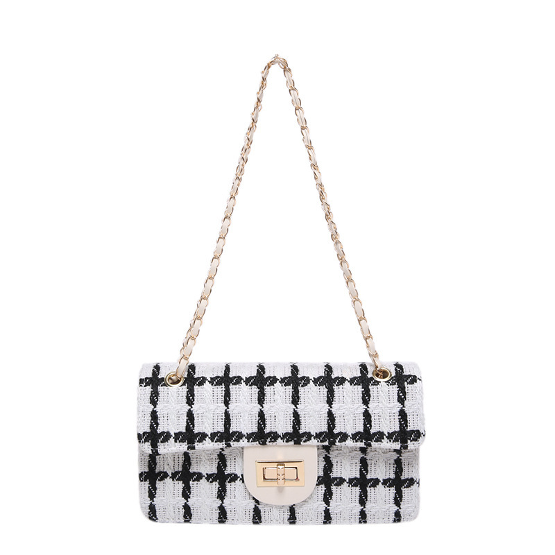 Top brand high-quality new free designer bag cross-border fashion texture shoulder bag new fashion chain slanted square bag new free designer bag