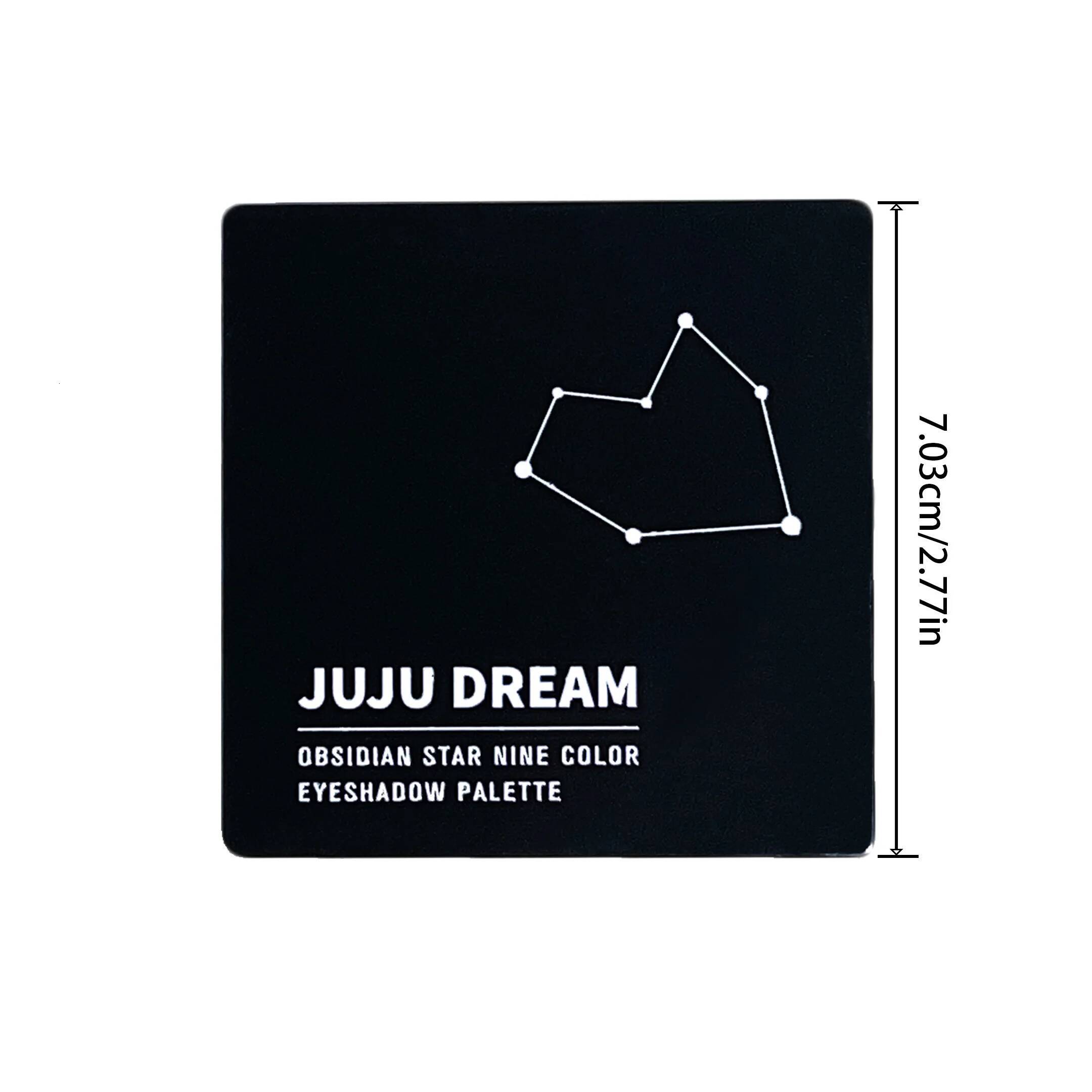 9-shade eyeshadow palette: Black Swan, Smoky, Dark Black, Grey Sier Glitter, Matte Finish, Long-lasting, and easy to color