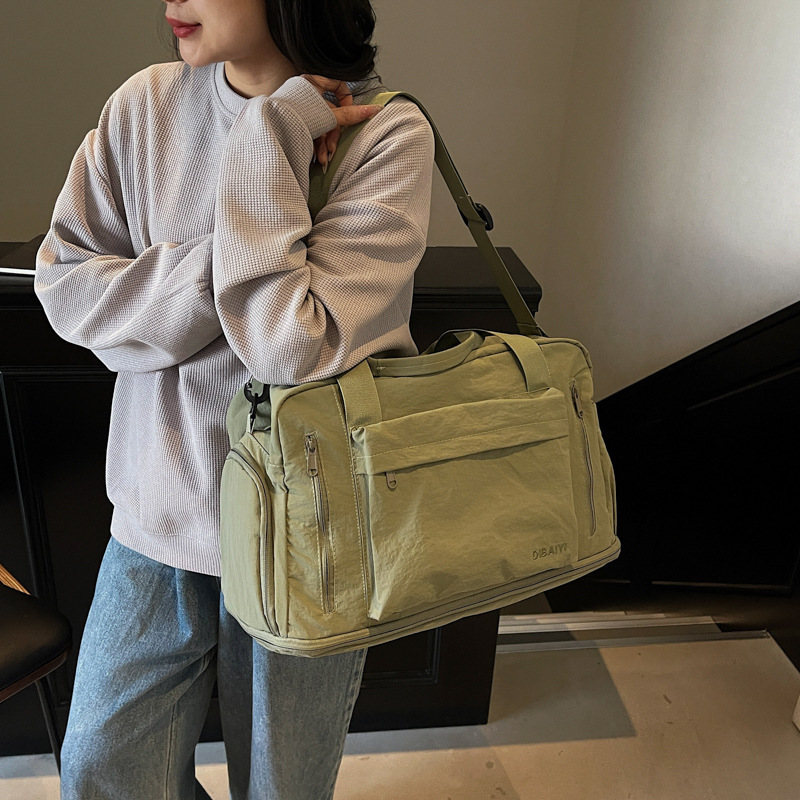 New Casual Large Capacity Handbag Shoulder for Women Versatile Crossbody Tote Travel Yoga Bag Swimming Short Trip
