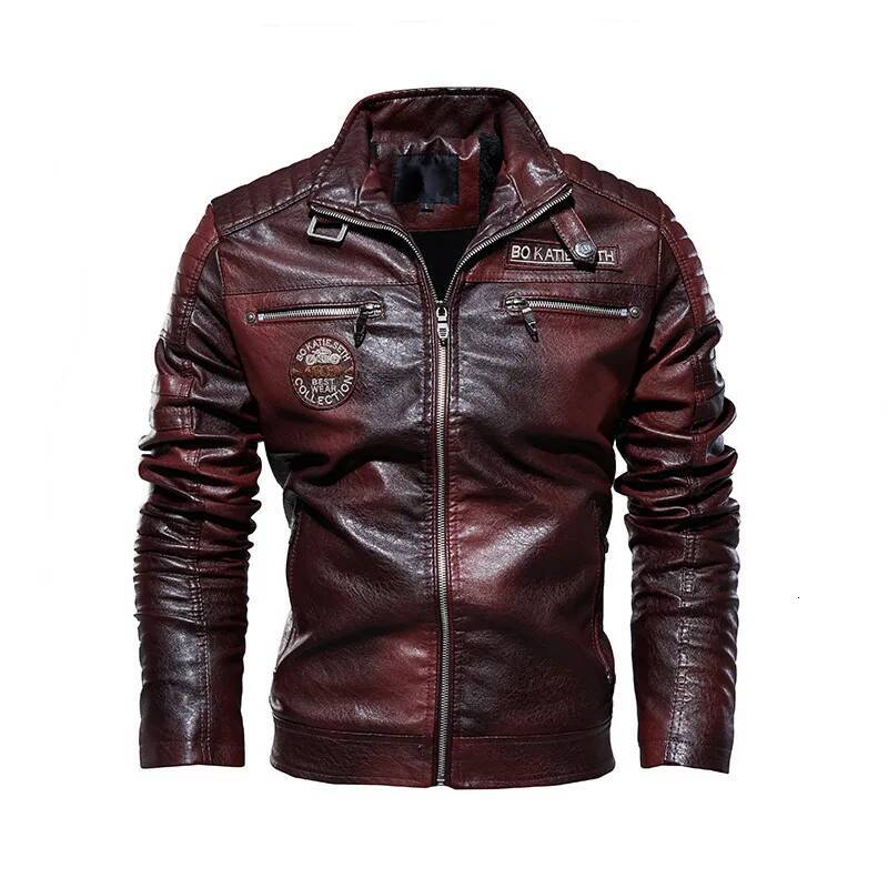 Motorcycle Commuting Racing Outdoor Cycling Suit Autumn European And American Tough Guy Lapel Leather Jacket