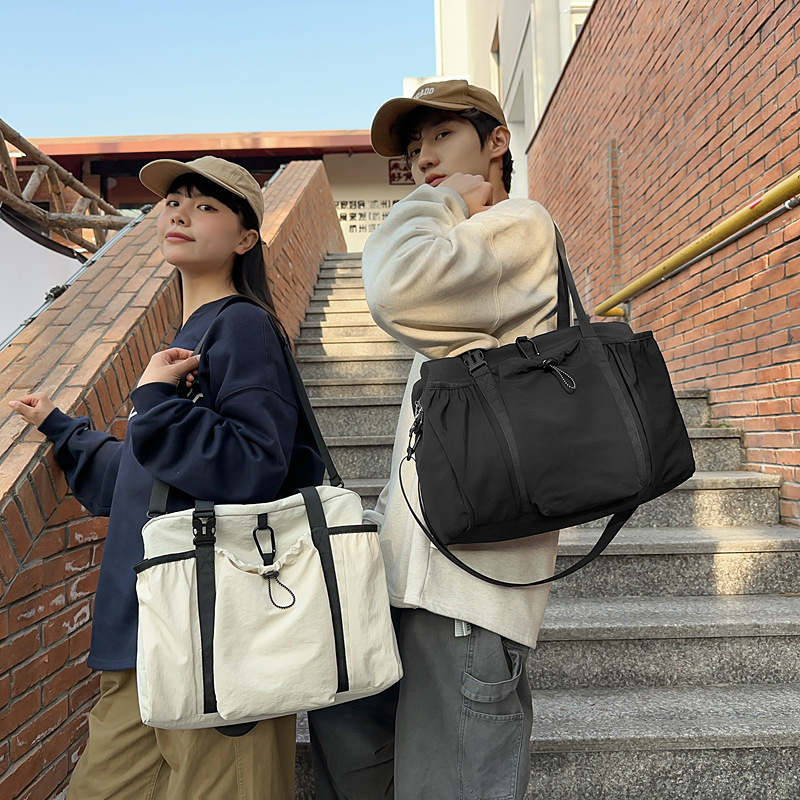 2025 New Spring Trend Korean Style Large Capacity Handbag Lightweight Single Shoulder Tote Travel Multi-functional Bag