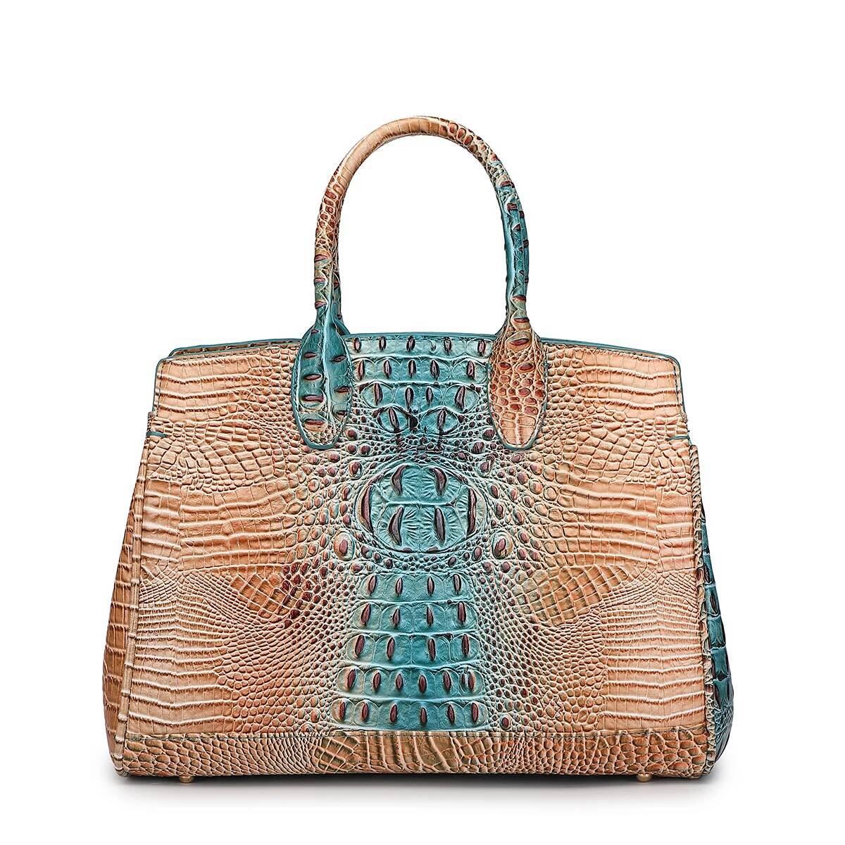2025 New Crocodile Pattern Handbag Wallet Set Designer Multi functional Retro Top Handle Crossbody Bag Business Handbag Business Card Holder 2