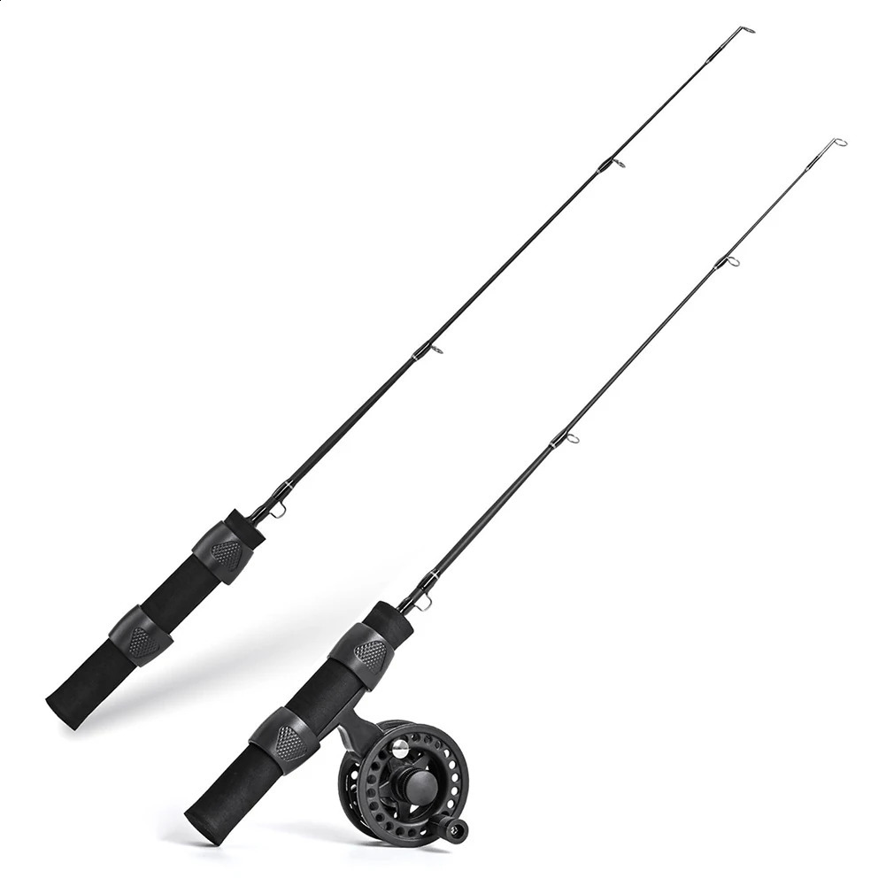 LEO 51cm Fishing Rod Reel Combo Portable Set Ultrashort Antiskid Grip Tackle Pesca Fisherman Gear 250530