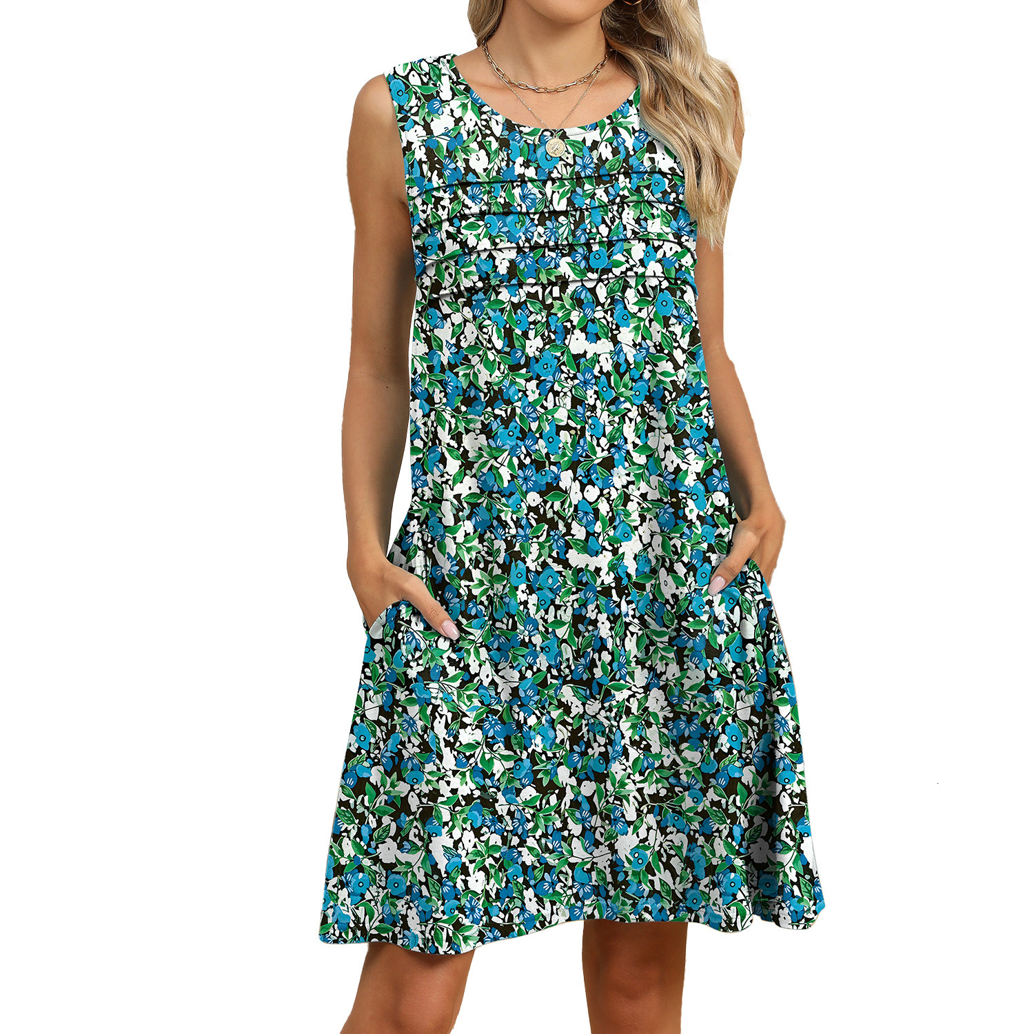 Luxury Designer Clothing Fashion 2025 Summer New Printed Vest Women's Loose Dress Fashion Designer Dress