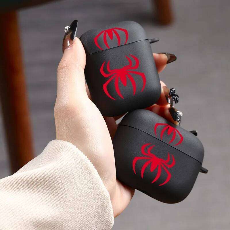Wireless Bluetooth Earphone Cover 1 2 3 4 Pro 2nd Generation Gift for Friends Red Spider Case Man