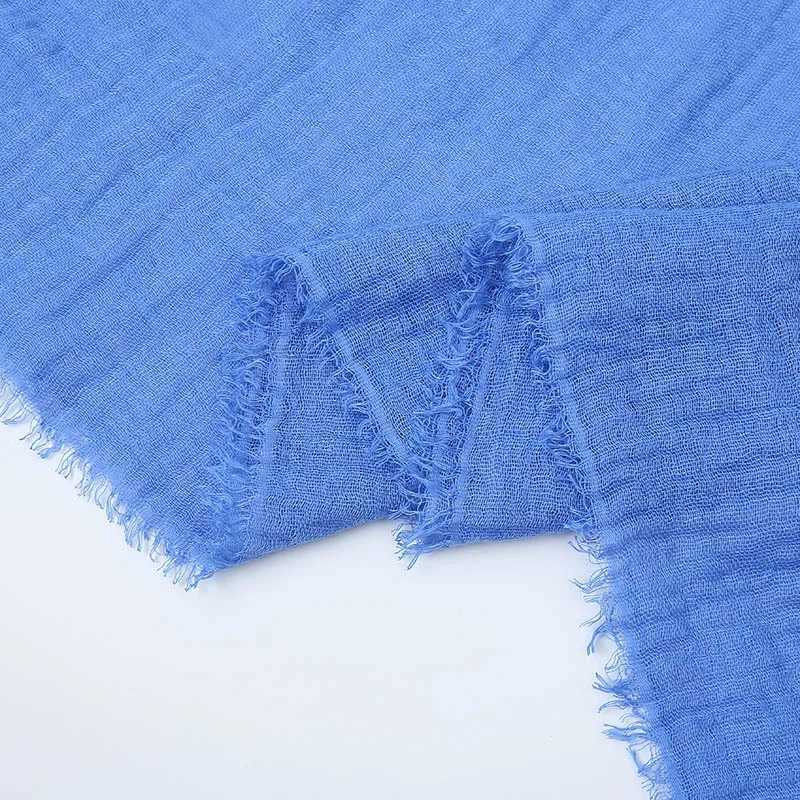 Summer Cotton Linen Scarf For Women Solid Color Sunscreen Thin Scarves Soft Shawl Foulard Viscose Spring Female Wrap Shawls New W250602