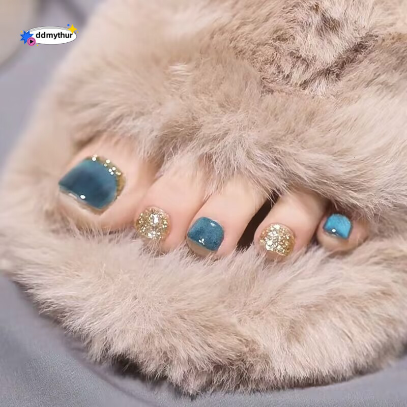 Summer Whitening Patch Toe Wear Handmade Art Nail Piece Finished Product ddmythur