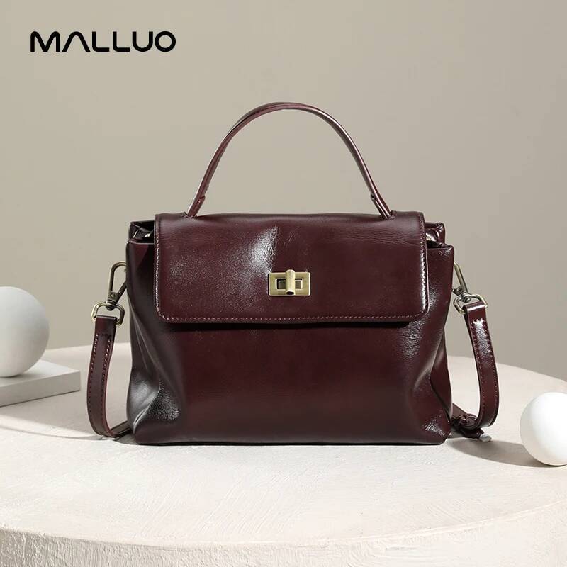 Cowhide Genuine Tote Bag for Women Soft Natural Cow Leather Fashion Crossbody Bags Female Shoulder Handbag Lady