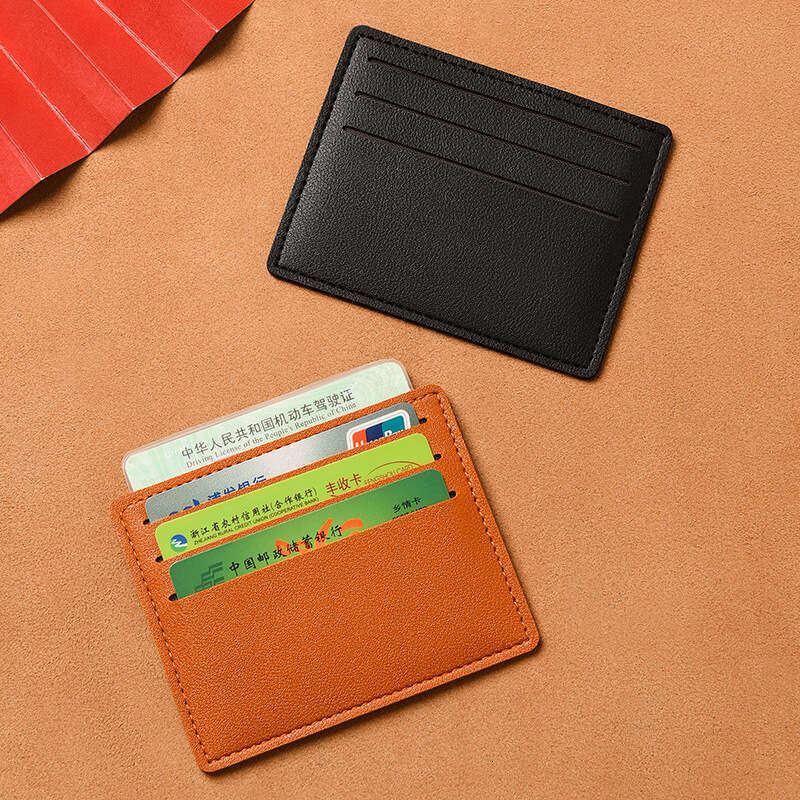 Ultra-thin Small One-piece Multi-card Slot Compact Bank Case Simple Mini Coin Purse Portable ID Card Holder