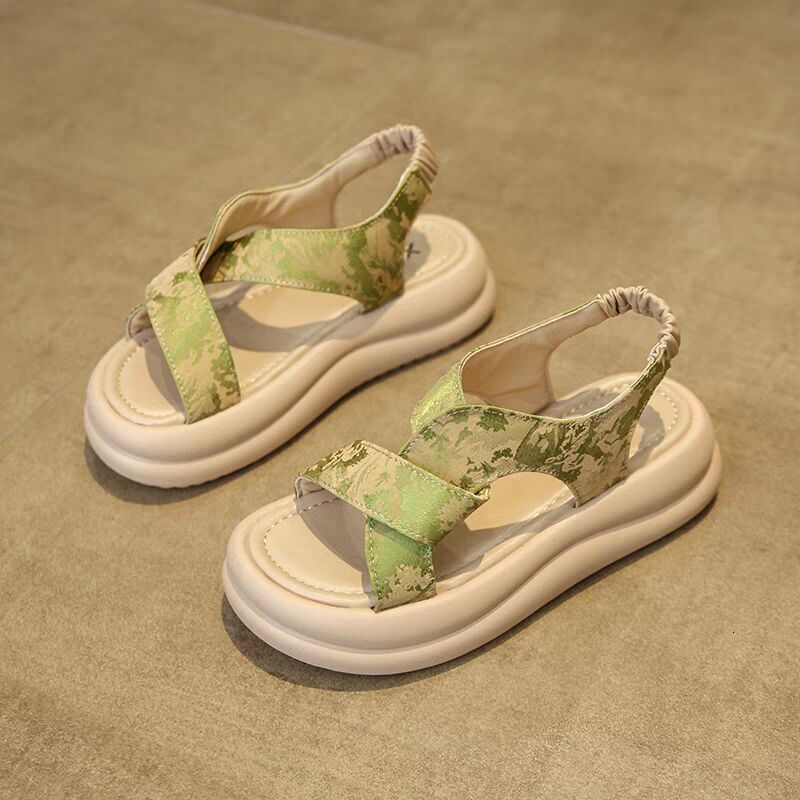 Roman Sandals for Women Summer Outdoor 2024 New Style High-End Feel with Skirts Casual Versatile Thick-Soled Sports Beach Shoes ddmythur