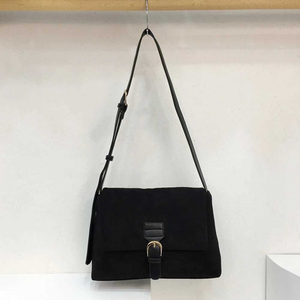 Women Chic Hobo Bag Large Capacity Casual Messenger Bag Solid Color Trendy Satchel Bag Adjustable Strap Simple Commuting Bag W250602