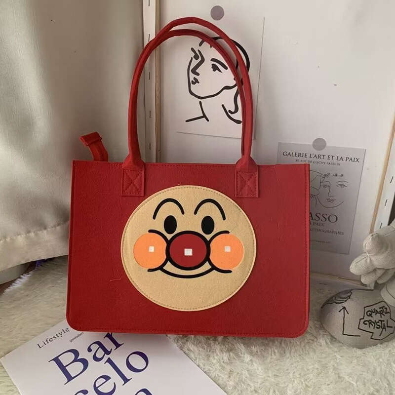 Anpanman Mommy Handbag Gift Hundred Days Banquet Shopping Souvenir Felt Tote Bag