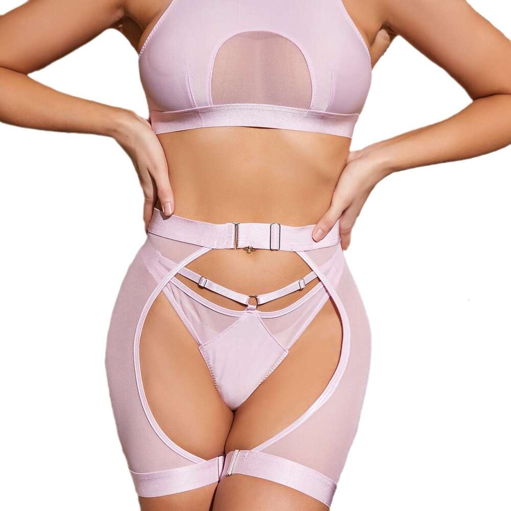 Spell Lingerie Porn Suits New Style Wireless Fashion Transparent Sexy Women S Bra Set Three Piece Sexy Lingerie