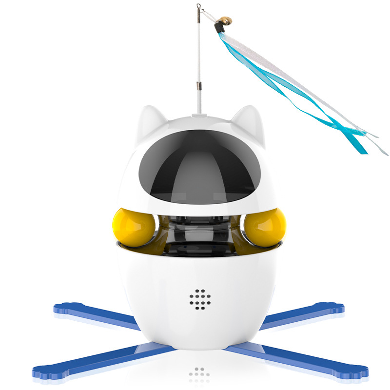Automated Kitty Distractor: Smart Laser & Vibrating Feather Plaything