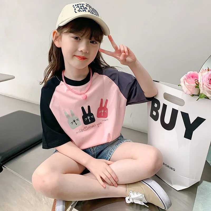 Girls T-shirt Short Sleeved Children Cartoon Summer T-shirt Little Girl Top Trend Girl Clothes Kids Clothes Ropa De Nio T250603