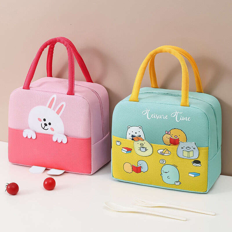 Portable Student Children's Meal Box Aluminum Foil Lunch Insulated Cooler Bag