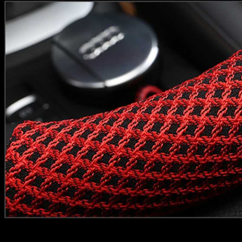 Car Steering Wheel Covers Accessories Fiber Leather With Inner Ring Interior Supplies Suitable For 14.5-15 Inches R250603