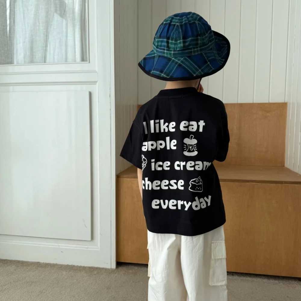 New Summer Childrens Solona Cool Original Letter Printing Short-Sleeved T-Shirt for Boys and Girls T250603