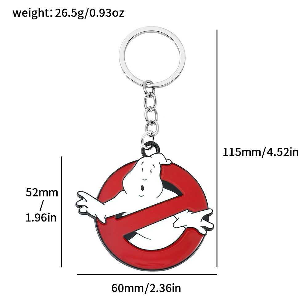 Ghostbusters Keychain Red Ghostbusters death squads Keyring With Red For Women Men Jewelry Keychain XJ250602