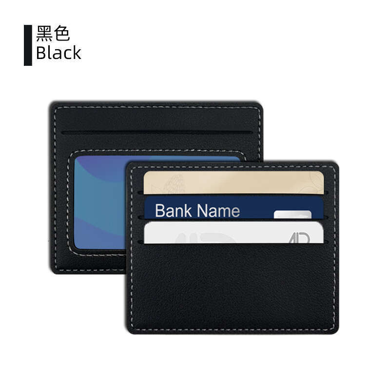 Frame 4 Slot Thin Women PU Leather Holder Card Case Customizable Printing