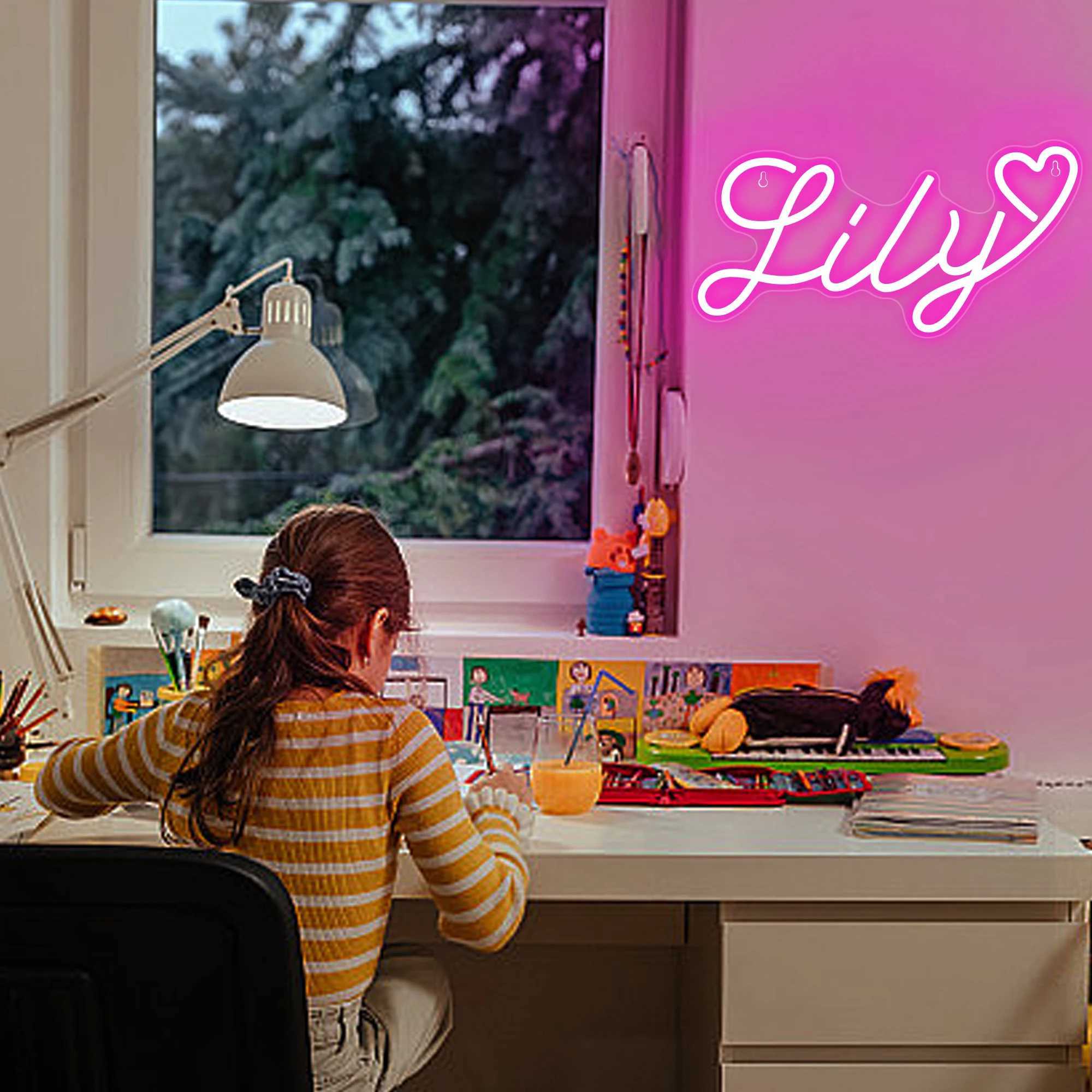 Name Neon Sign Personalized Neon Light for Bedroom Birthday Party Decor USB Powered Neon Light XJ250602