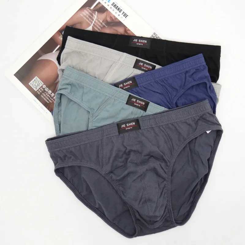 5Pcs/Set Summer Mens Underwear 00% Cotton Mens Briefs Plus Size Men Underpants Panties 3XL/4XL/5XL Mens Breathable Panties W250603