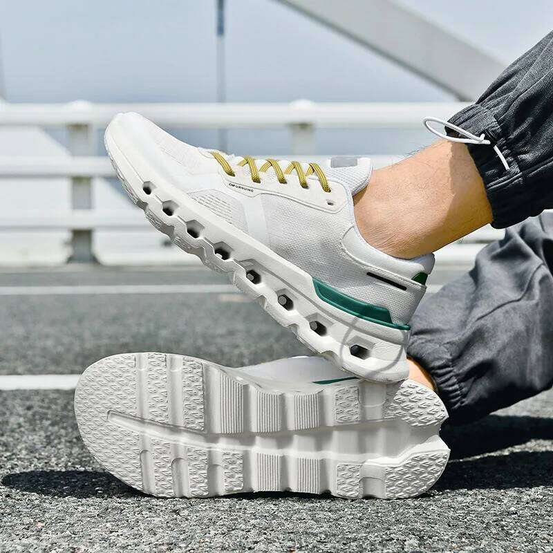 2025 Summer Cushion Men's Running Breathable Mesh Brand Sneakers Jogging Lightweight Non-Slip Men Athletic Shoes