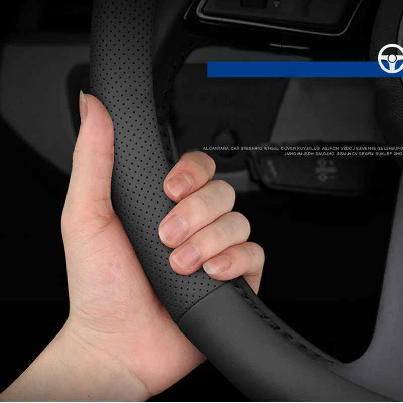 38cm 15 inch Car Steering Wheel Cover Car Interior Covers for Mazda 2 3 6 CX3 CX5 CX8 CX30 CX-5 CX-30 CX-8 CX-3 CX4 BT50 BT-50 R250603