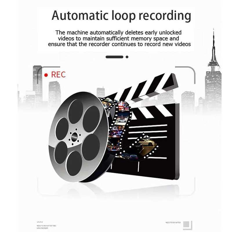 Car dvr Dash Cam auto Car dvr Mobile Wifi Glass lens Rear View Night Vision HD Time lapse video camera driving recorder black box R250529