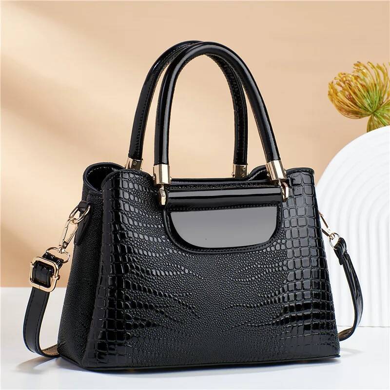 2025 new retro simple PU leather bucket women's crossbody bag luxury designer handbag women's black shoulder bag Boston shoulder bag