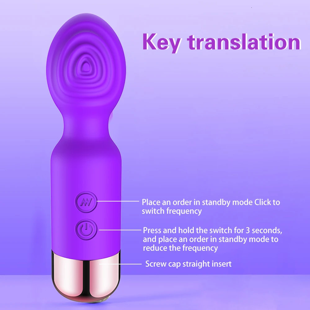 Mini AV Vibrator Female G Spot Vibration Vagina Anal Clitoris Stimulator Dildo Vibrator Adult Sex Toys for Women Masturbation 250603