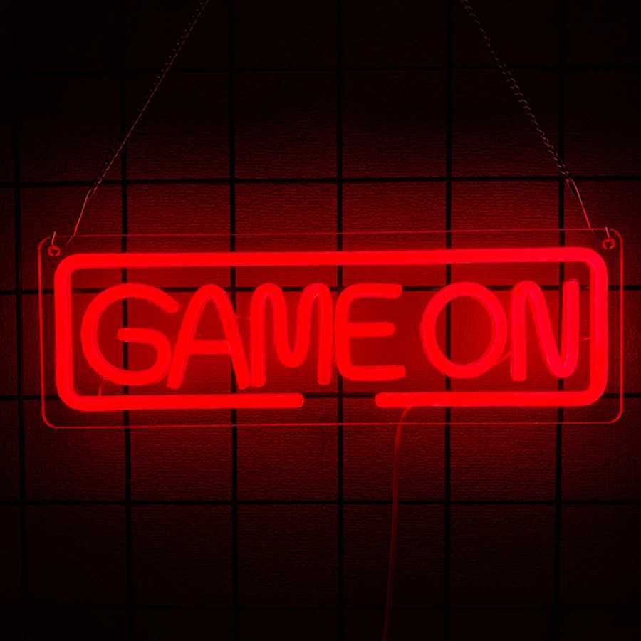 Game Theme Neon Sign Game Player Room Decor USB Powered Suitable for Game Rooms Clubs Bar Parties Man Cave Wall Lamps. XJ250602