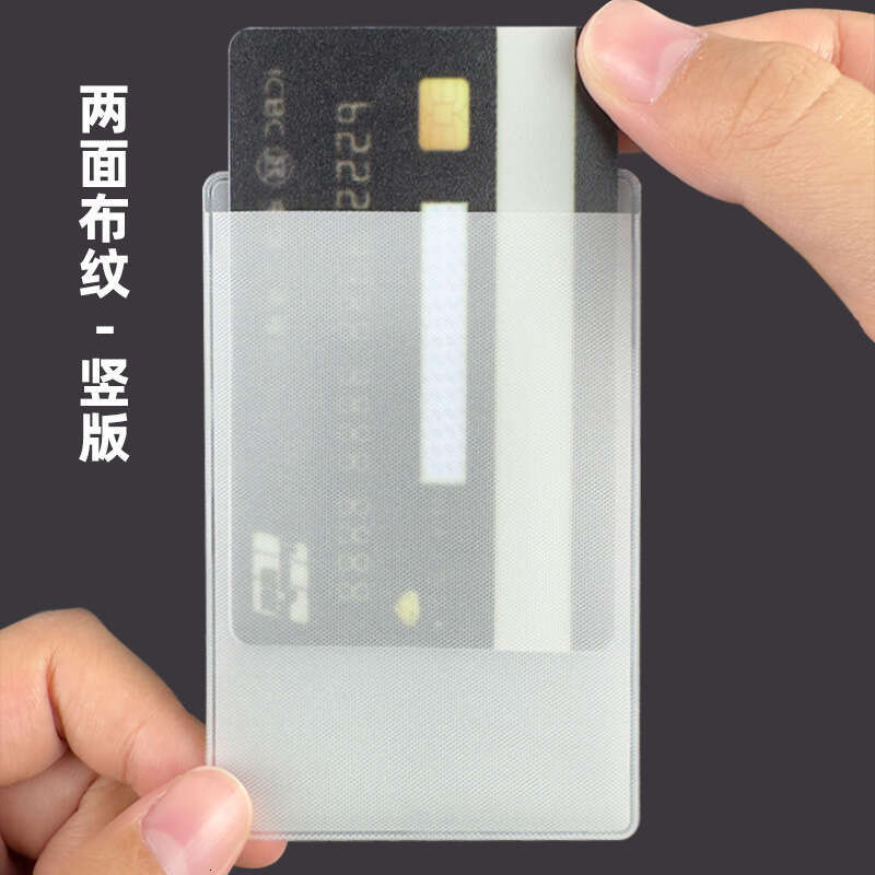 Transparent ID Waterproof Protective Case Scratch-resistant Matte Bank Bus PVC Card Holder