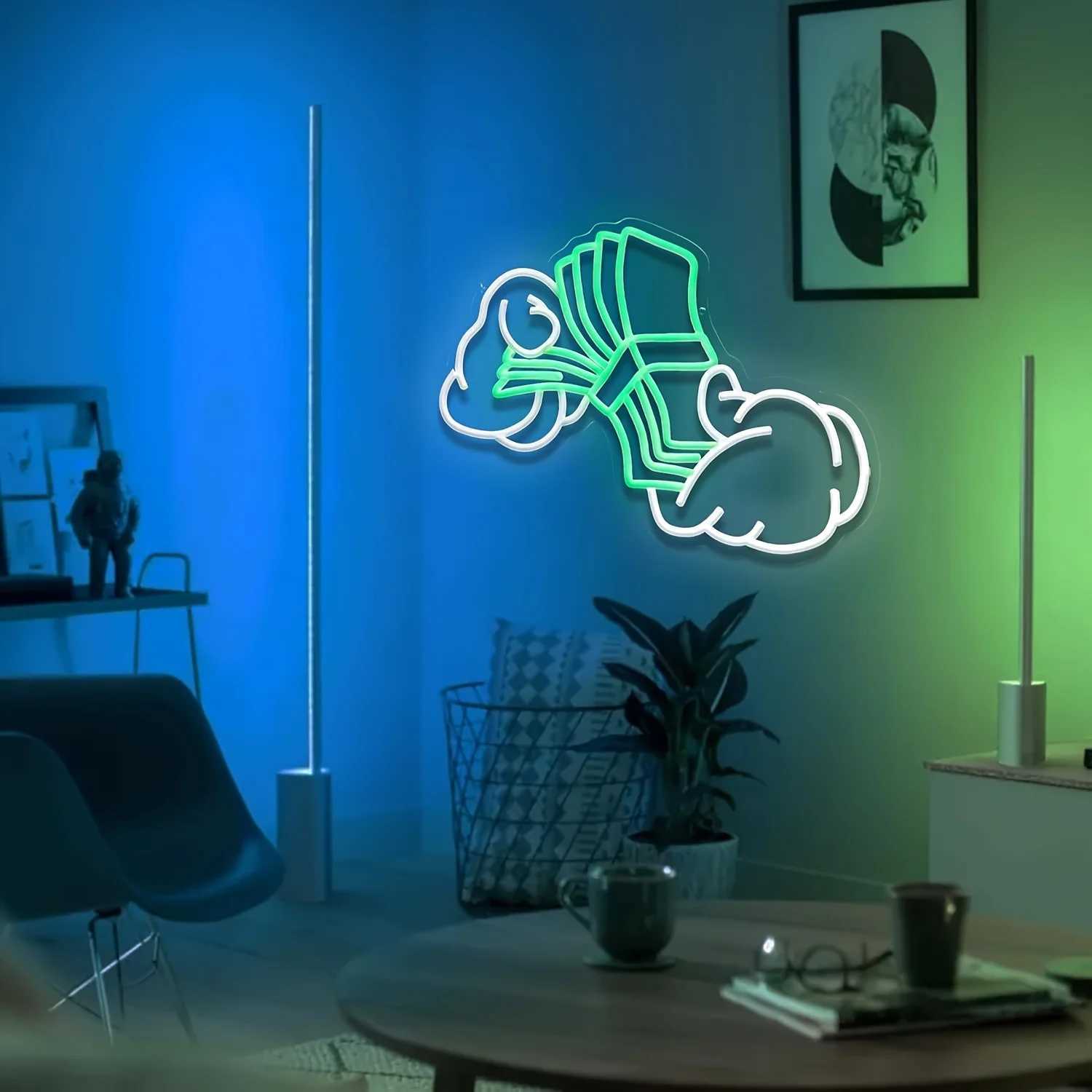 Count Money Neon Sign USB Powered LED Light with Dimmer Switch Suitable for Bars Game Room Man Holes Bedrooms Garage Decorations XJ250602