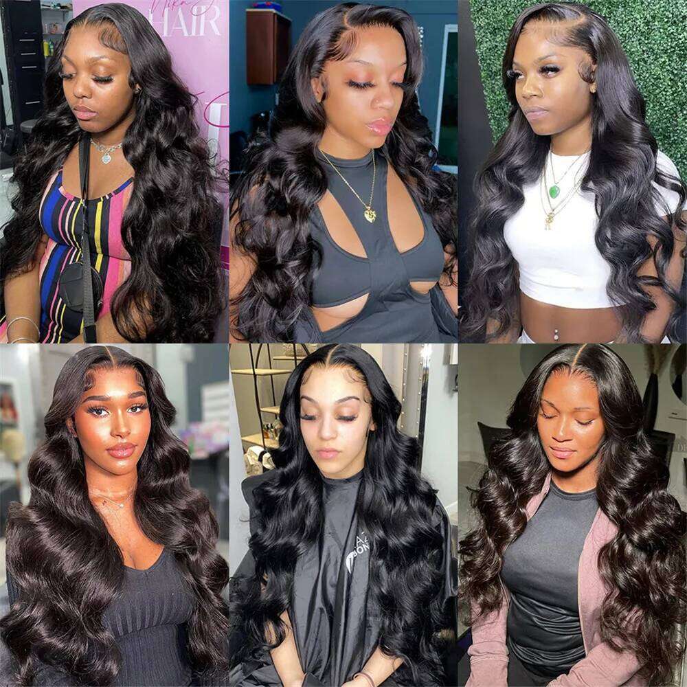 13x6 Hd Frontal 13x4 Body Wave Wigs For Black Women 30 40 Inch Lace Front Human Hair Wig