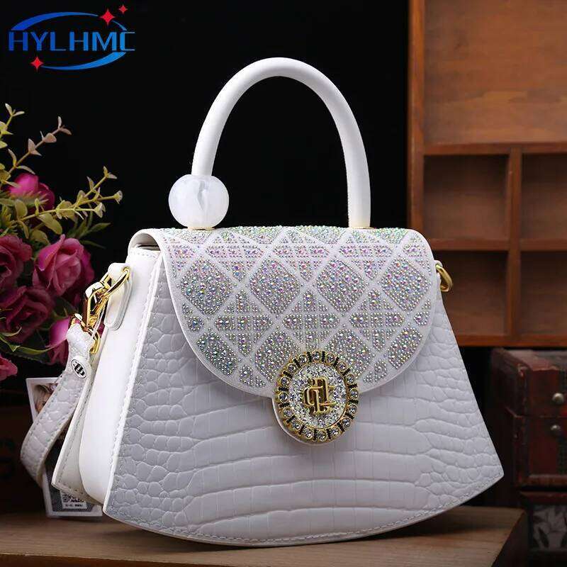 Fashion Leather Women's Handbags New Dia Shoulder Messenger Tote Bright Saddle Bag Portable Crossbody Bags