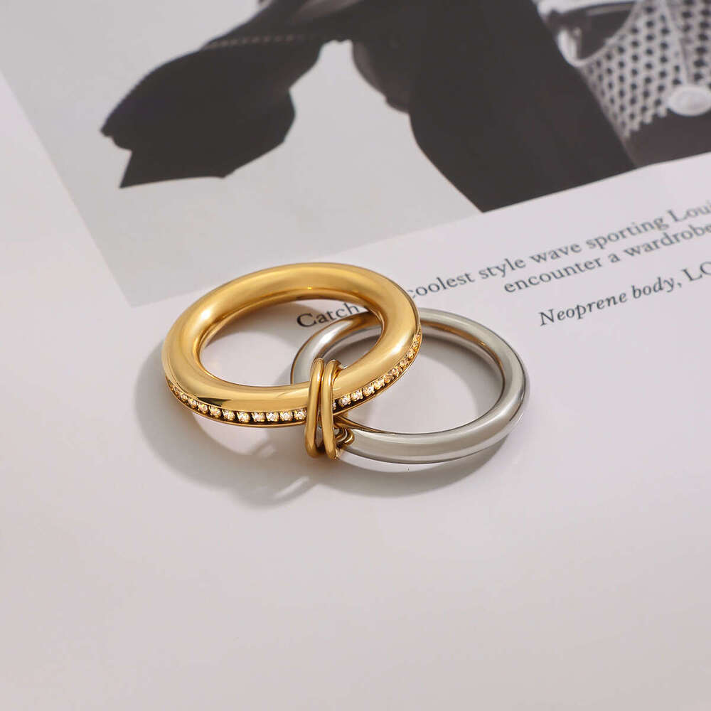 jedding jewelry layered finger titanium steel nonfading niche design rings