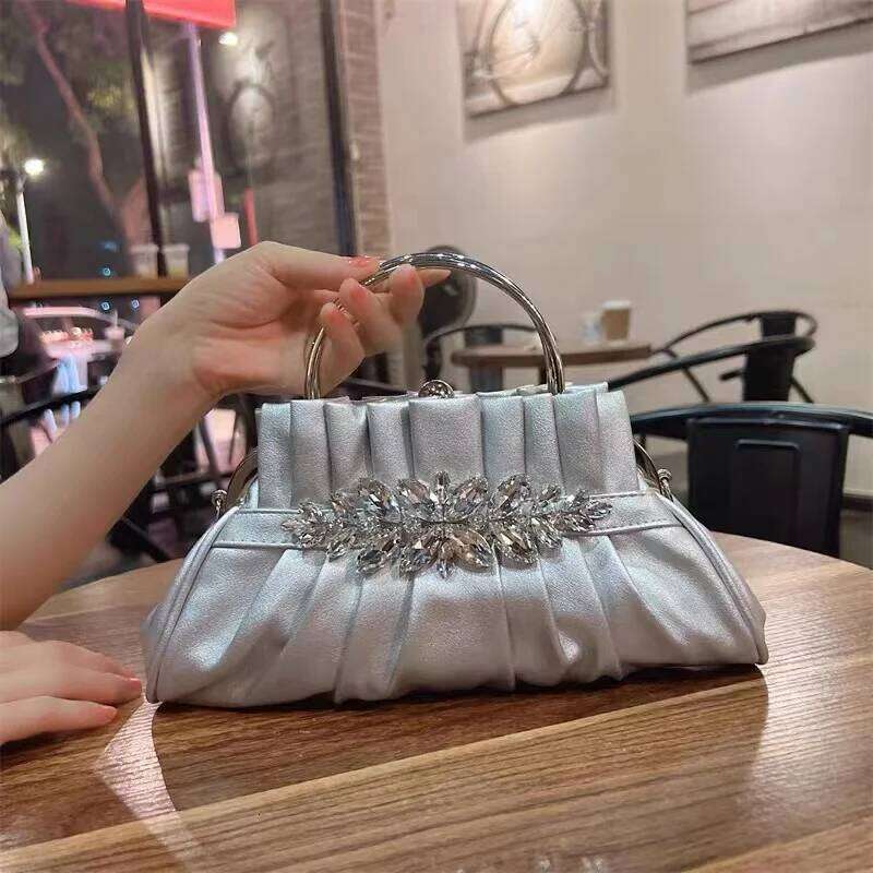 High Quality Crystal Shiny Dias Evening Fashion Women Handbag Wedding Party Clutch Purse Female Shoulder Crossbody Bag