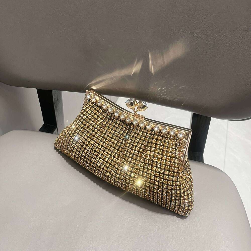 Rhinestones Evening Handle clutch Bag Purses and handbag Designer shiny Crystal Clutch purse bucket bag shoulder bags