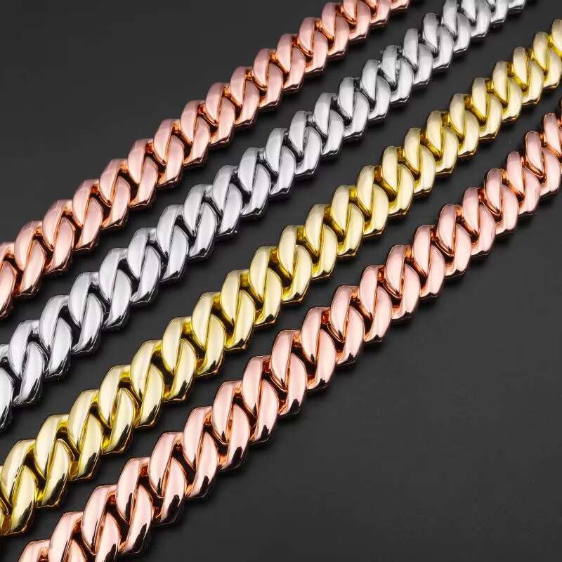 2025 New 15mm Cuban Link Chains Hip Hop Jewelry GRA Certified Iced Out Moissanite Rope Chain 925 Silver Necklace Men Chain