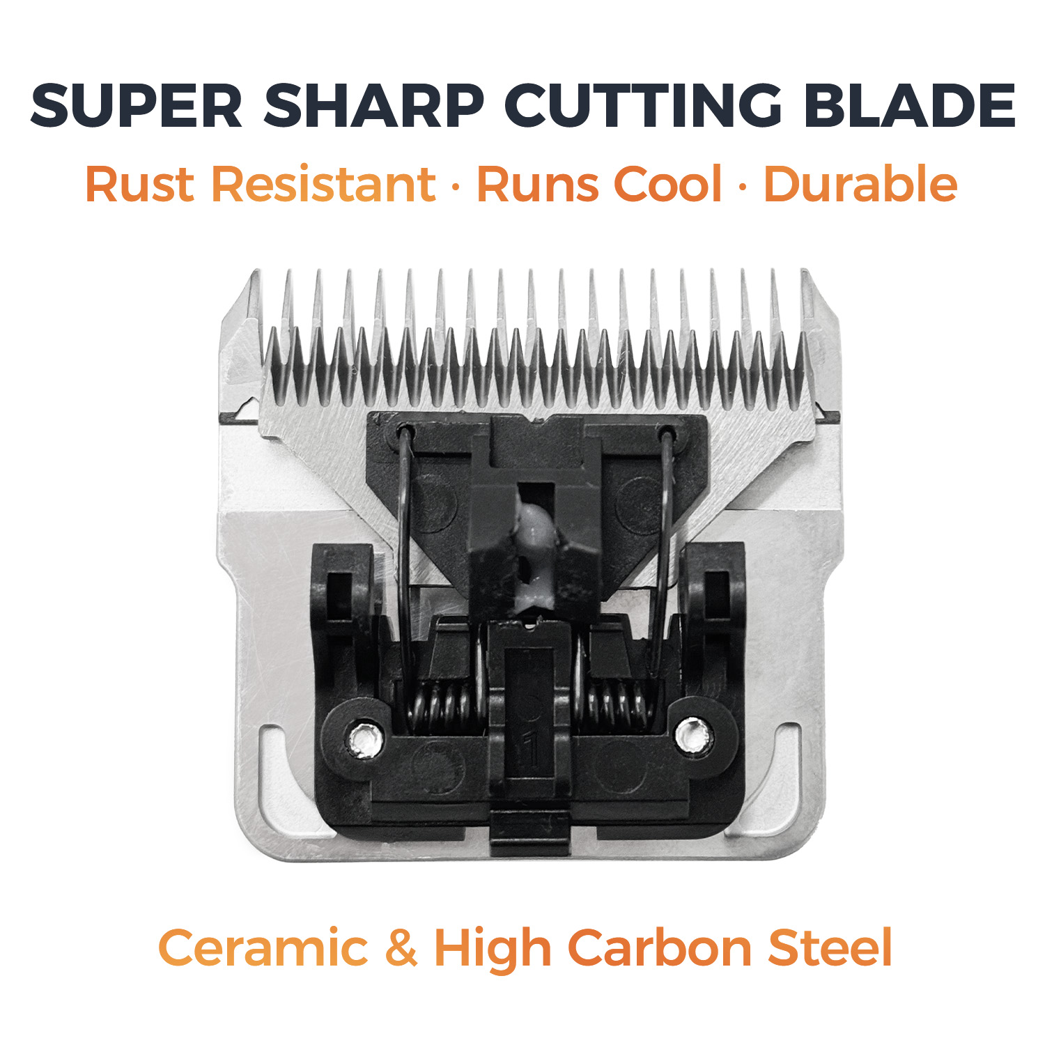 KBDS D-Series 4F Ceramic Detachable A5 Pet Dog Grooming Clipper Blades (3/8" - 9.5mm),Compatible with Most Andis,Oster A5 Wahl KM Series Clippers