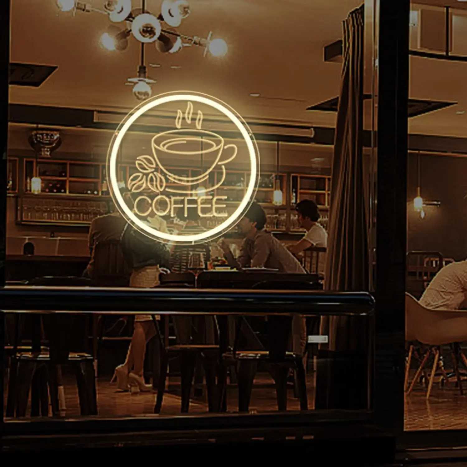 Coffee Neon Sign USB Powered LED Neon Light for Coffee Bar Cafe Home Bar Restaurant Business Coffee Neon Wall Decor XJ250602