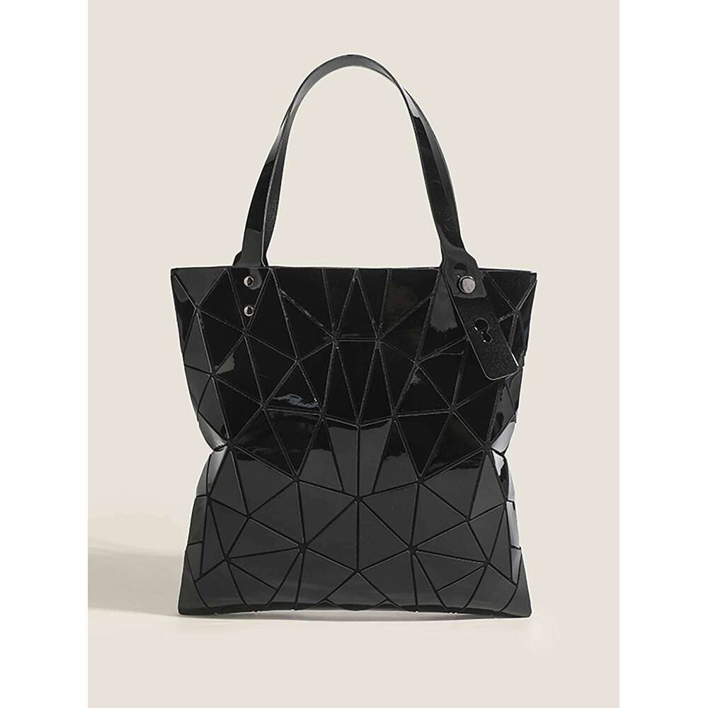 Geometric pattern tote stylish shoulder bag, fashionable handbag, suitable for daily use, casual