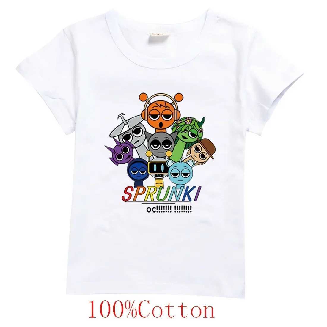 Spurki Horror Game Incrediblebox Printed Childrens Short Sleeve T-shirt Summer Fashion Kid Tshirt Baby Tee Top Boy Girl Clothes T250603